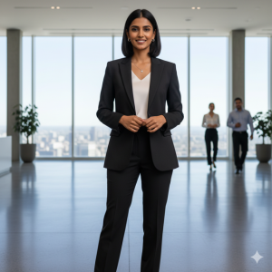 Black Formal Blazer Set