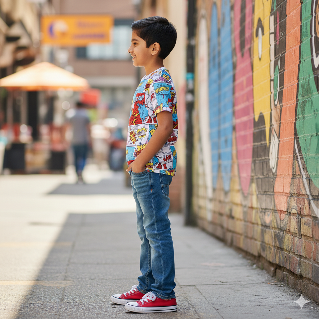 Boys' Comic Strip T-Shirt - Image 3