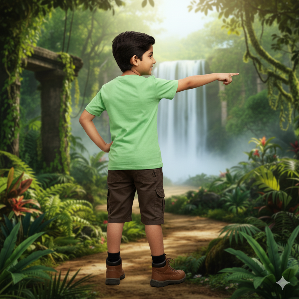 Boys' Dino Adventure T-Shirt (7-8 Years) - Image 2