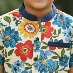 Boys' Floral Print Shirt