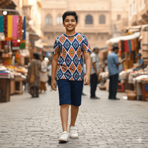 Boys' Ikat Print Set