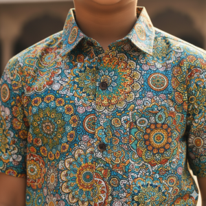 Boys' Mandala Print Shirt