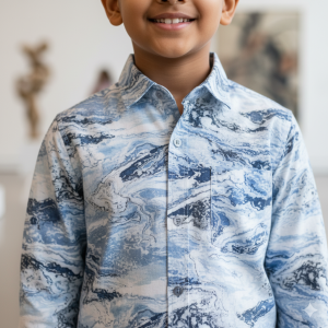 Boys' Marble Texture Shirt