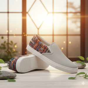 Men's Casual Canvas with Tribal Print