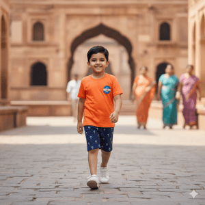 Boys' Orange Combo Set