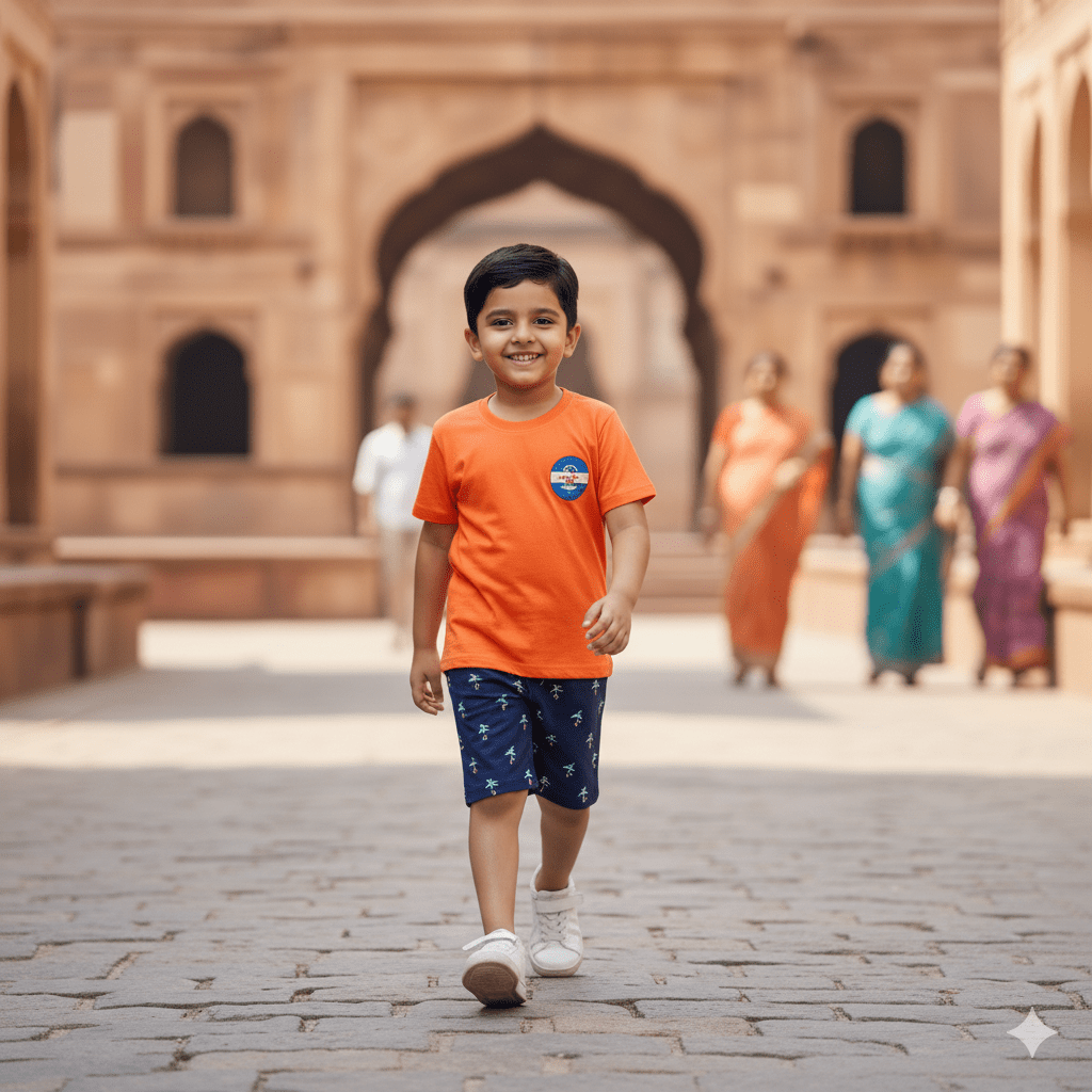 Boys' Orange Combo Set