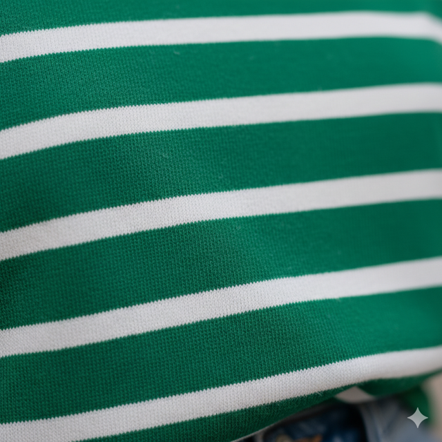 Green Striped Tee - Image 3