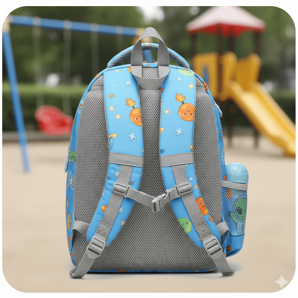 Kids' Graphic Printed Backpack - Blue - Image 3