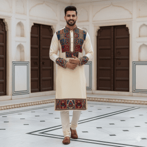 Men's Appliqué Work Kurta