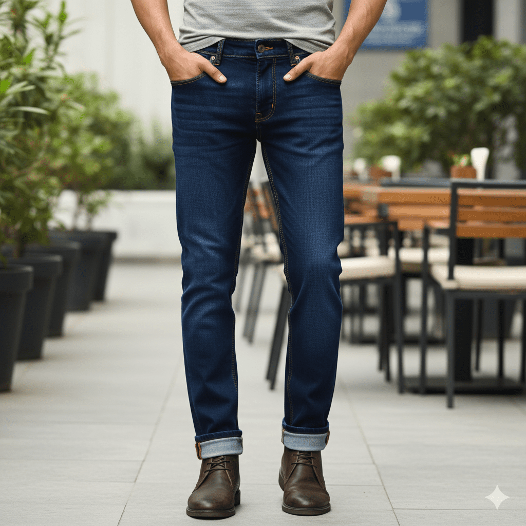 Men's Double Cuff Jeans