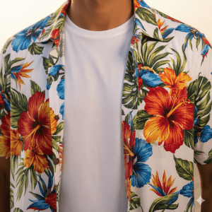 Men's Hawaiian Floral Casual Shirt
