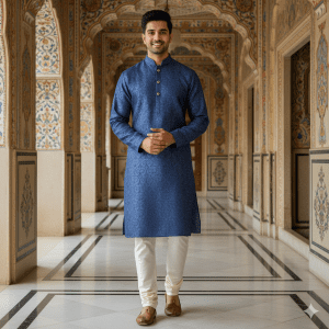 Men's Jacquard Weave Kurta