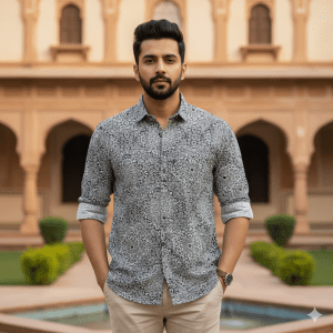 Men's Mandala Print Casual Shirt