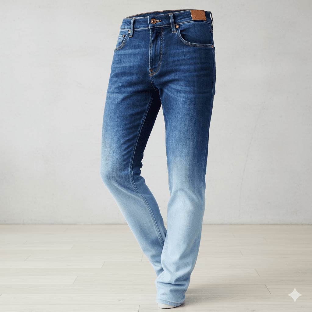 Men's Ombré Gradient Jeans - Image 4