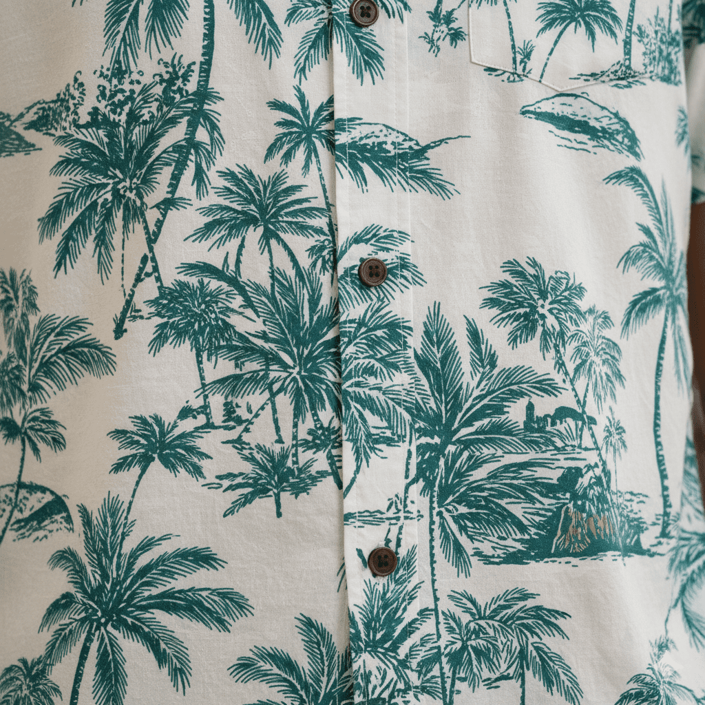 Men's Palm Tree Print Shirt - Image 4