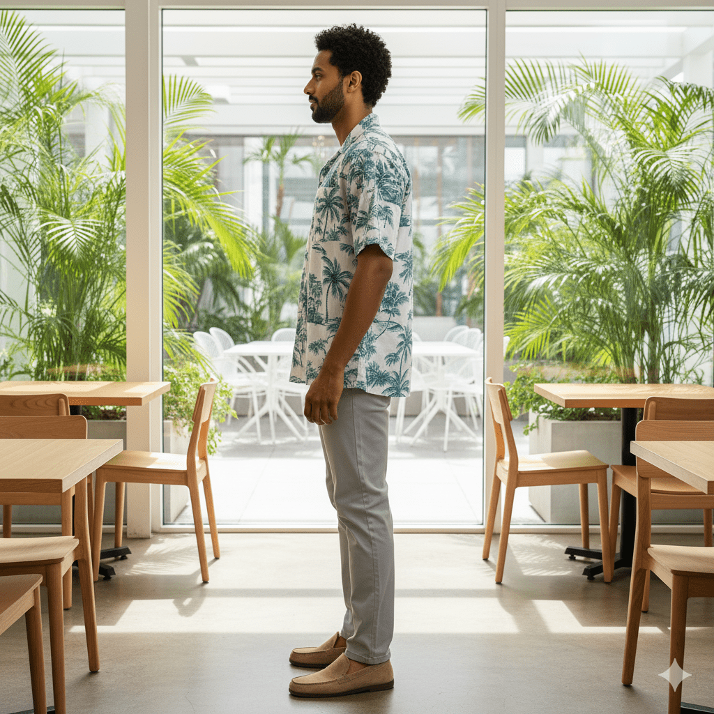 Men's Palm Tree Print Shirt - Image 3