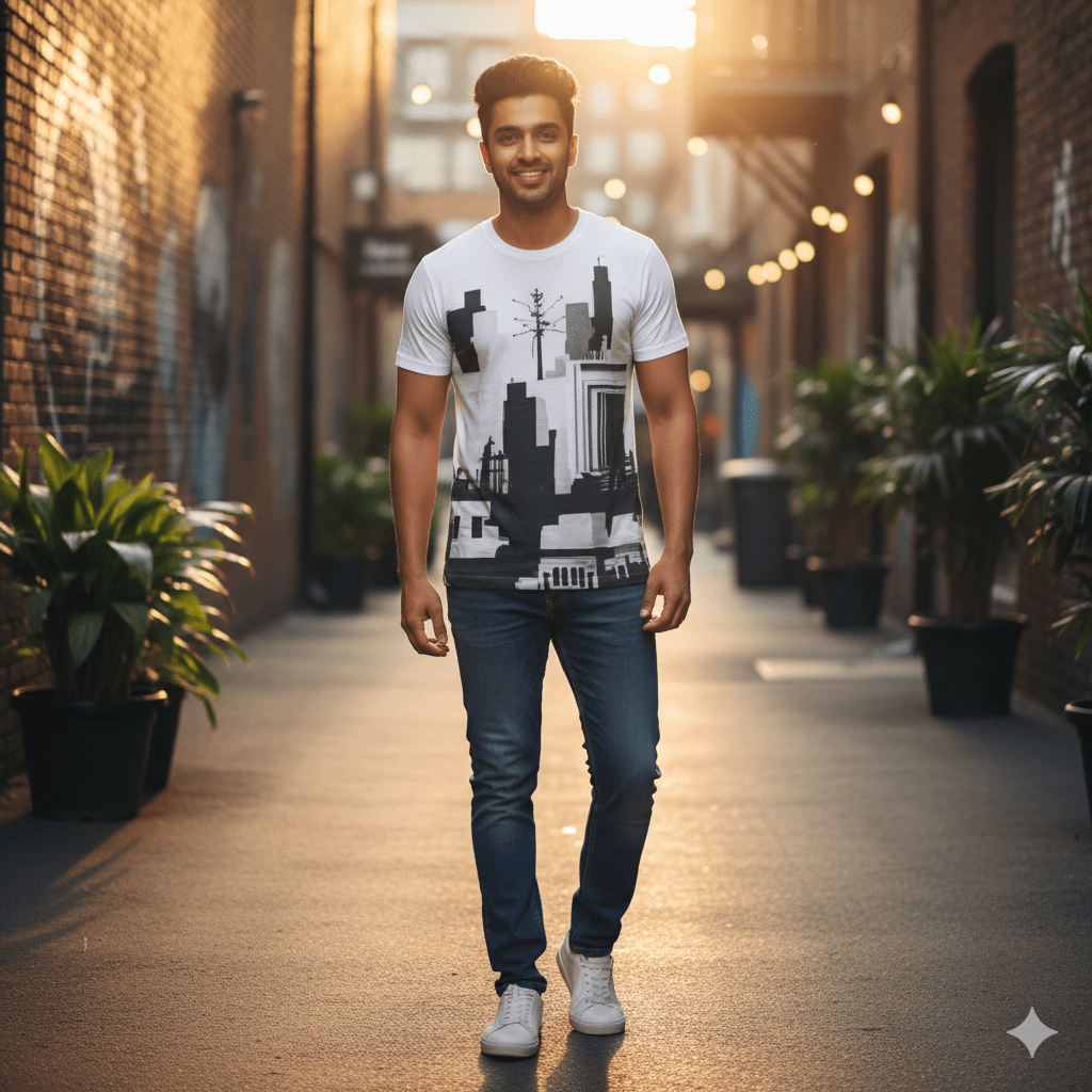 Men's Shadow Print T-Shirt