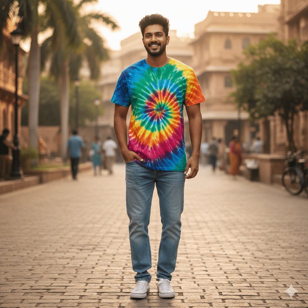 Men's Tie-Dye Spiral T-Shirt