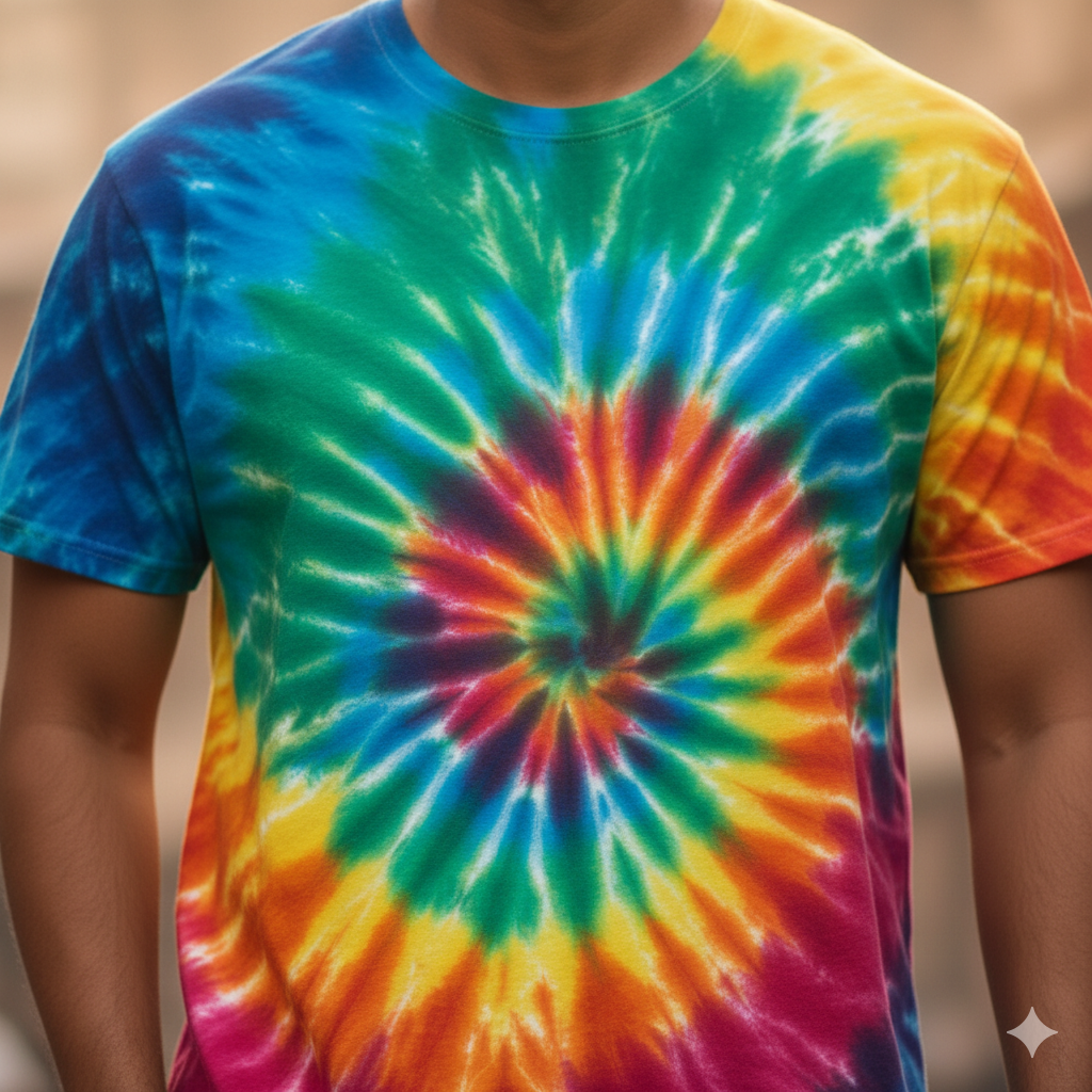 Men's Tie-Dye Spiral T-Shirt - Image 4