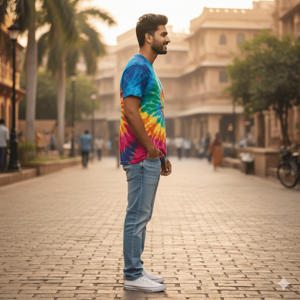 Men's Tie-Dye Spiral T-Shirt - Image 3