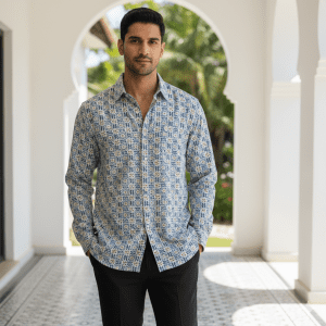 Men's Tile Print Shirt