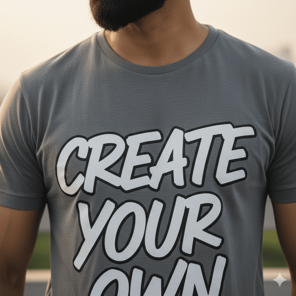 Men's Typography Slogan T-Shirt