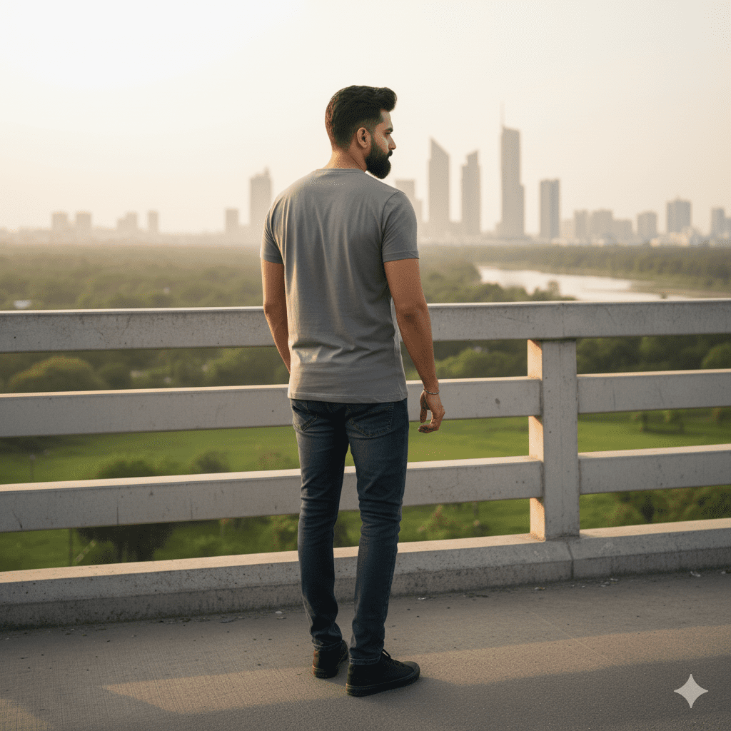 Men's Typography Slogan T-Shirt - Image 2