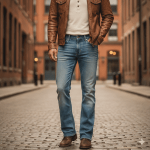 Men's Vintage Fade Bootcut Jeans