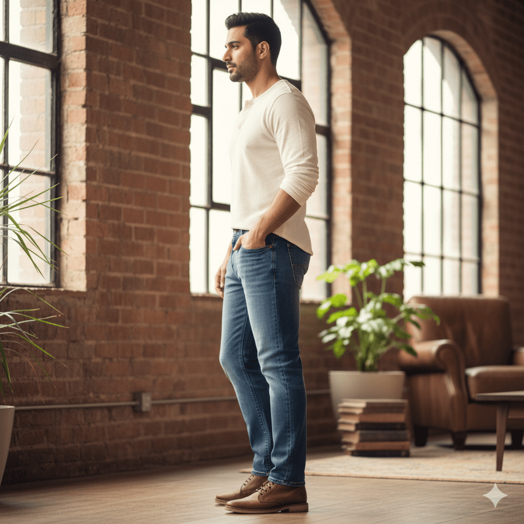 Men's Vintage Tapered Jeans - Image 3