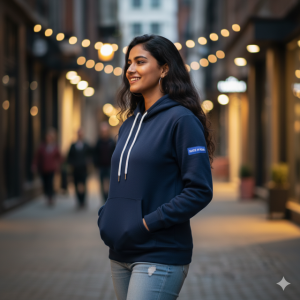 Navy Fleece Hoodie