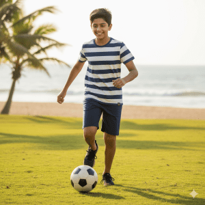 Boys' Striped & Solid Set