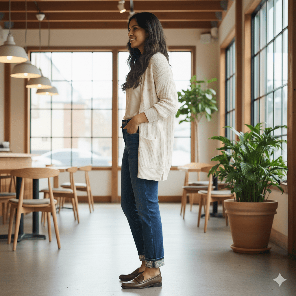 Women's Reversible Cuff Jeans - Image 3