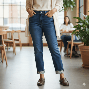 Women's Reversible Cuff Jeans