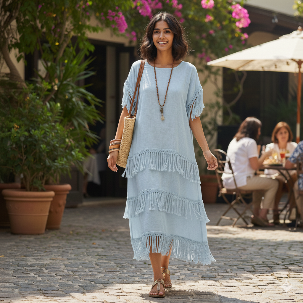 Women's Fringe Detail Dress