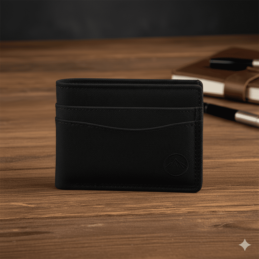 Men's Canvas Wallet - Black
