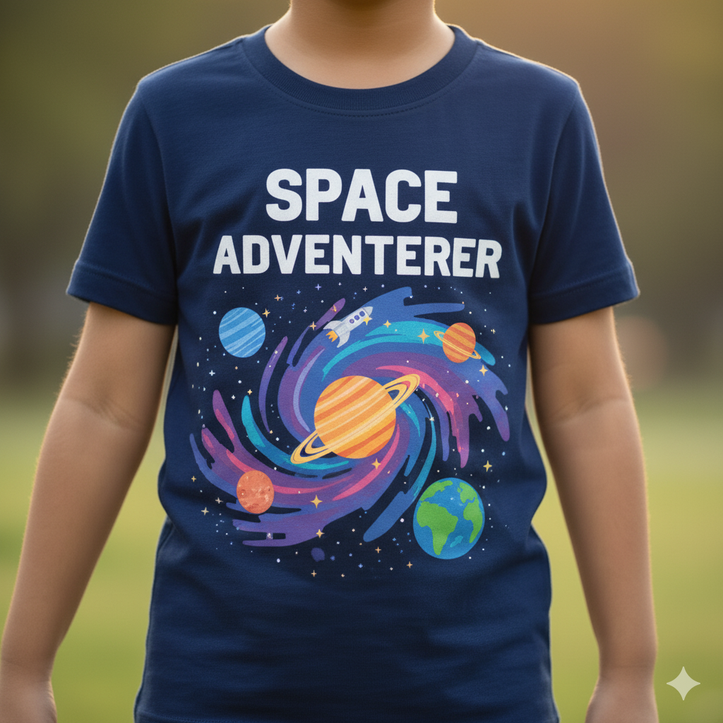 Boys' Space Galaxy T-Shirt (5-6 Years)