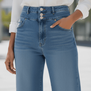 Women's Double Waistband Jeans