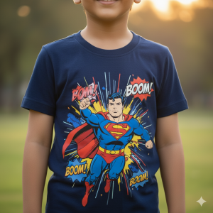 Boys' Superhero Graphic T-Shirt (5-6 Years)