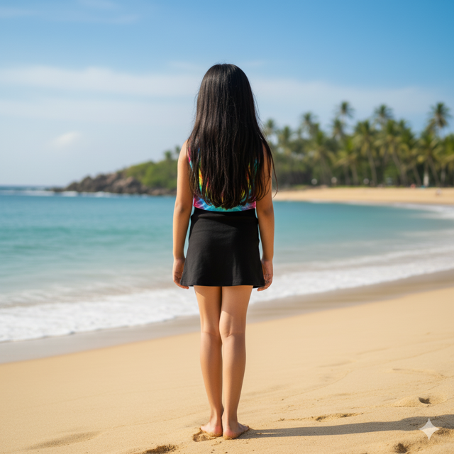 Rainbow Tie-Dye Cotton Blend Crop Top - Image 2