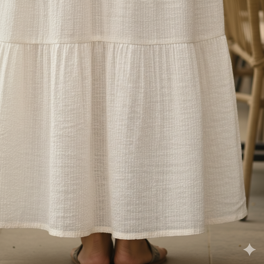 Women's Handloom Texture Dress - Image 4