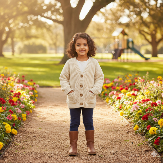 Knit Cardigan Sweater - Image 2