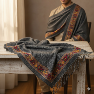 Unisex Merino Wool Blend Shawl