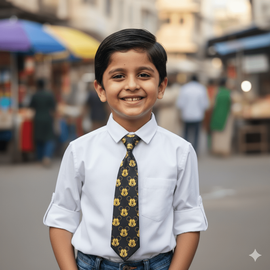 Boys' Printed Tie Mickey Mouse