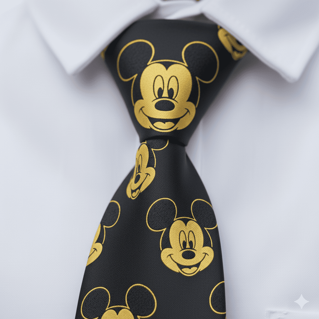 Boys' Printed Tie Mickey Mouse - Image 2