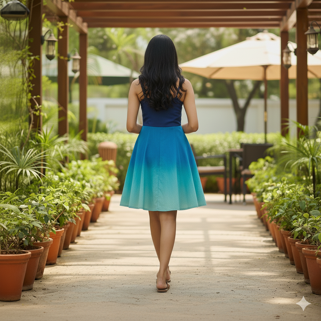 Women's Ombre Gradient Dress - Image 4