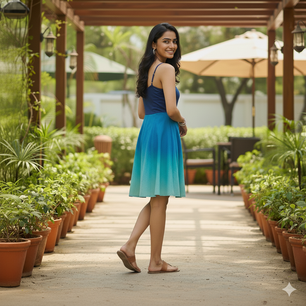 Women's Ombre Gradient Dress - Image 6