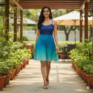 Women's Ombre Gradient Dress