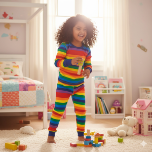 Rainbow Stripe Pyjama Set