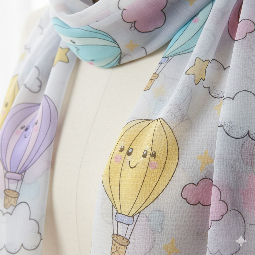 Woman's Printed Scarf - Multi - Image 3