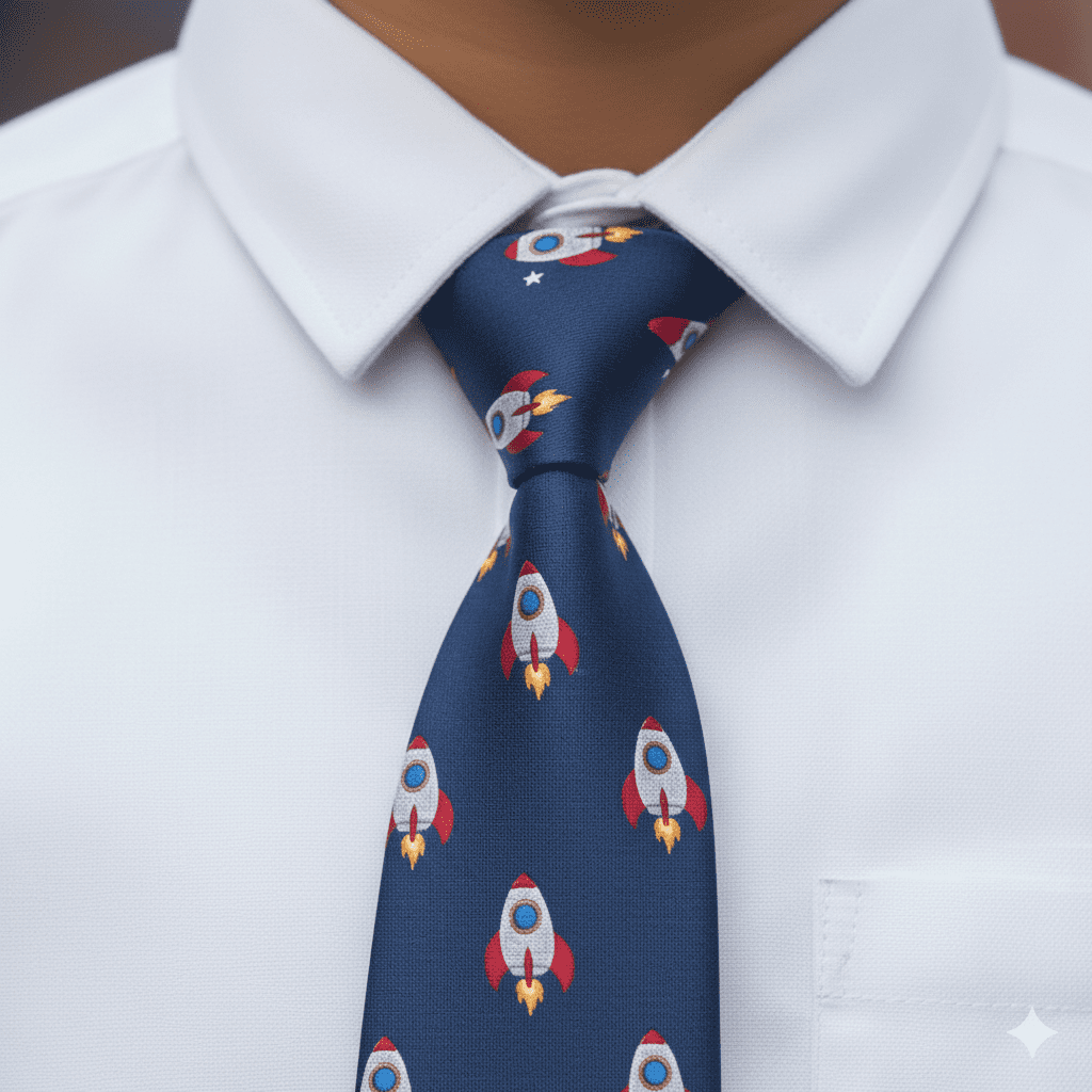 Boys' Printed Tie - Image 2